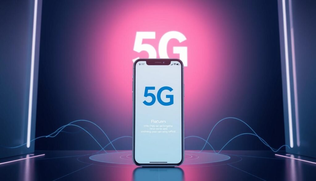 A sleek, futuristic 5G plan illustration featuring the Telecombrother brand. Set against a modern, minimalist backdrop, the foreground showcases a stylized 5G network symbol, its geometric lines and curves conveying the speed and connectivity of the next-generation technology. In the middle ground, a mobile device displays a simple, elegant interface highlighting the plan's key features. The overall composition exudes a sense of technological sophistication and user-friendliness, befitting the article's focus on the 5G plan transition process and available offers.
