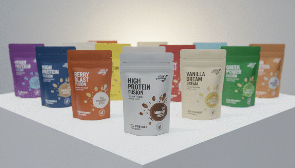 protein powder packing